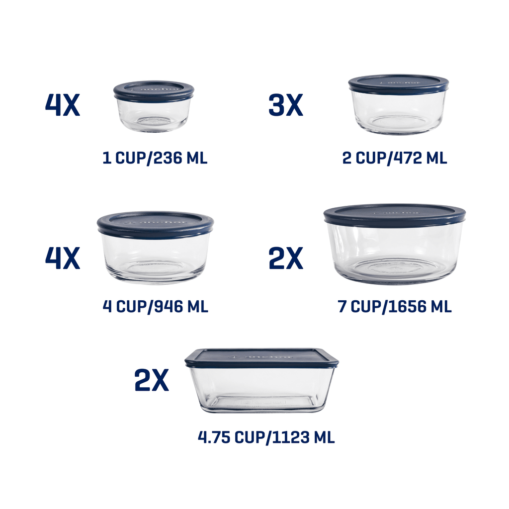 Playful Geometric Glass Food Storage Containers with SnugFit Lids, 30 Piece Set - Playful Star & Heart Shaped Geometric NeeDoh Detail