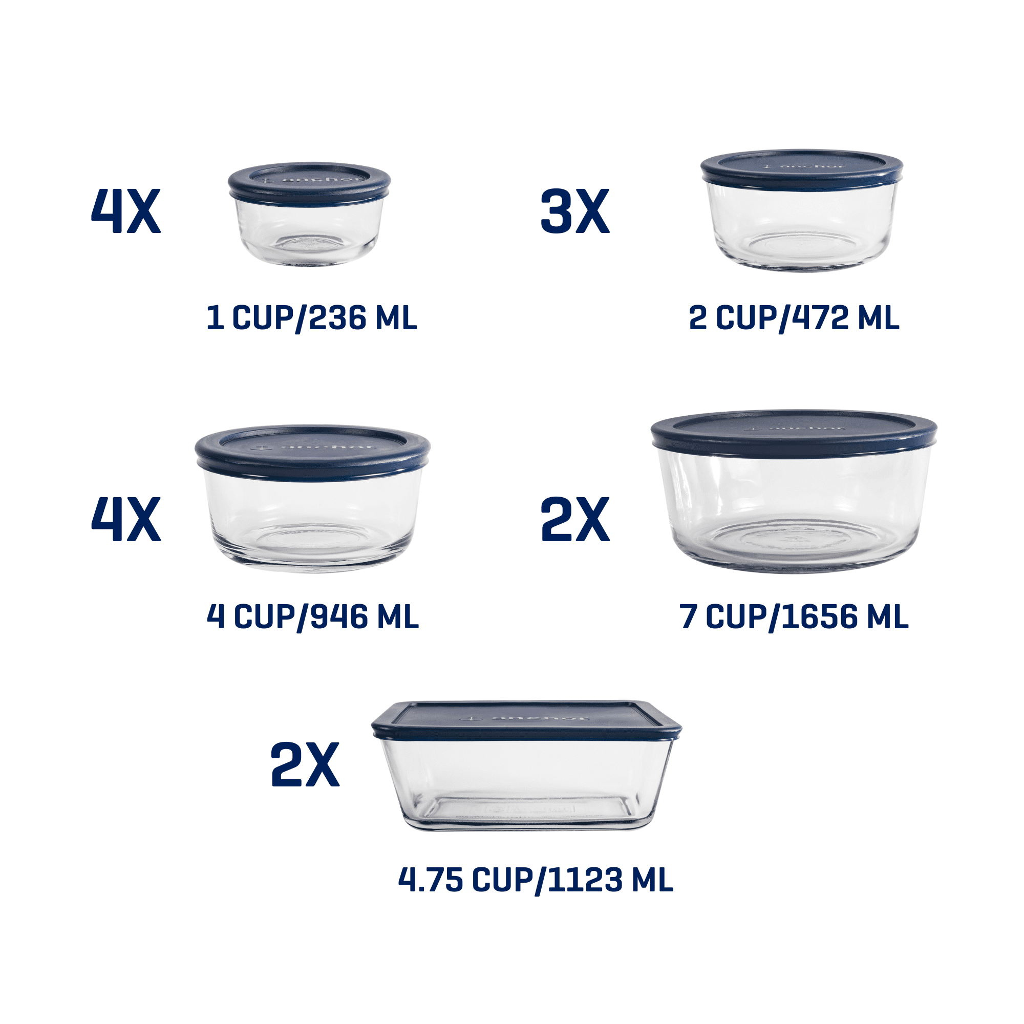 Playful Geometric Glass Food Storage Containers with SnugFit Lids, 30 Piece Set - Playful Star & Heart Shaped Geometric NeeDoh Detail