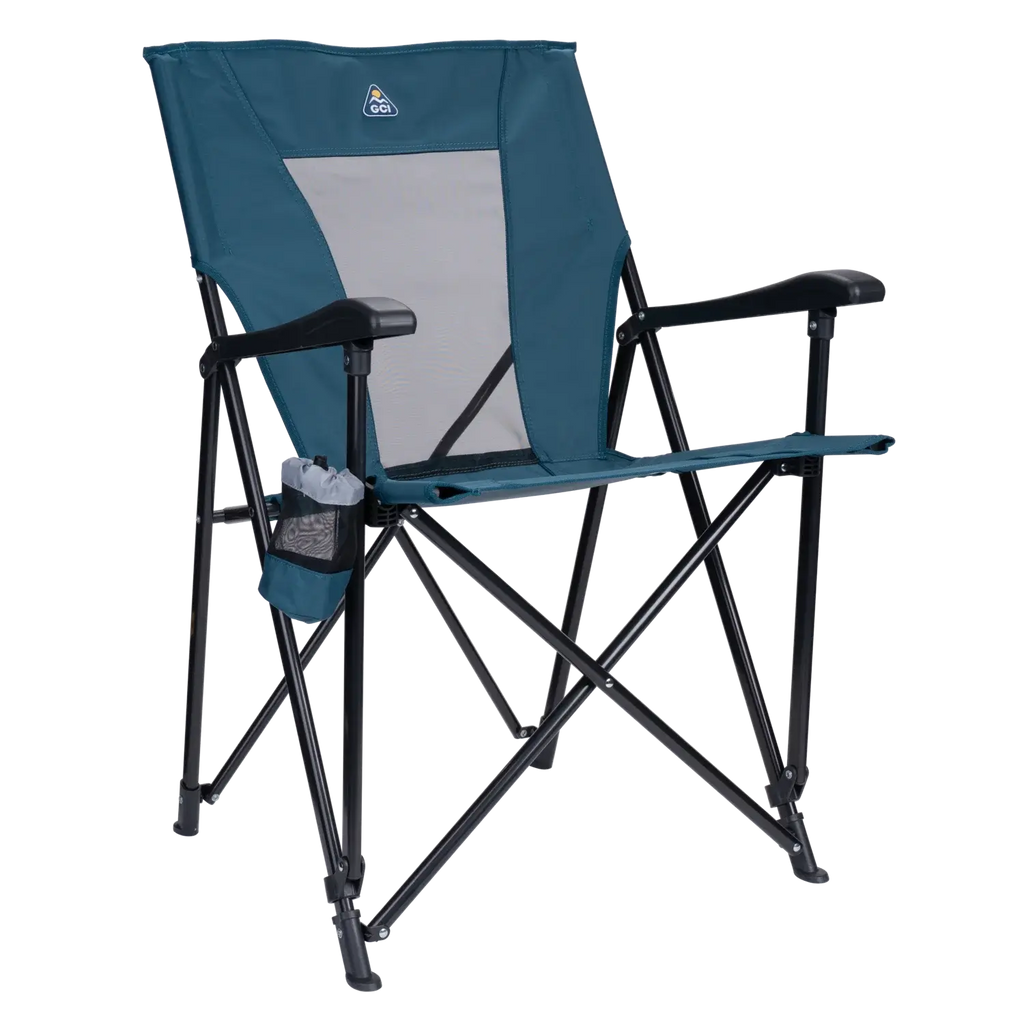 Micro-Folding Eazy Chair - Choice 976 - Premium Slim-Fold Compact Chair with Messenger Bag - Teal