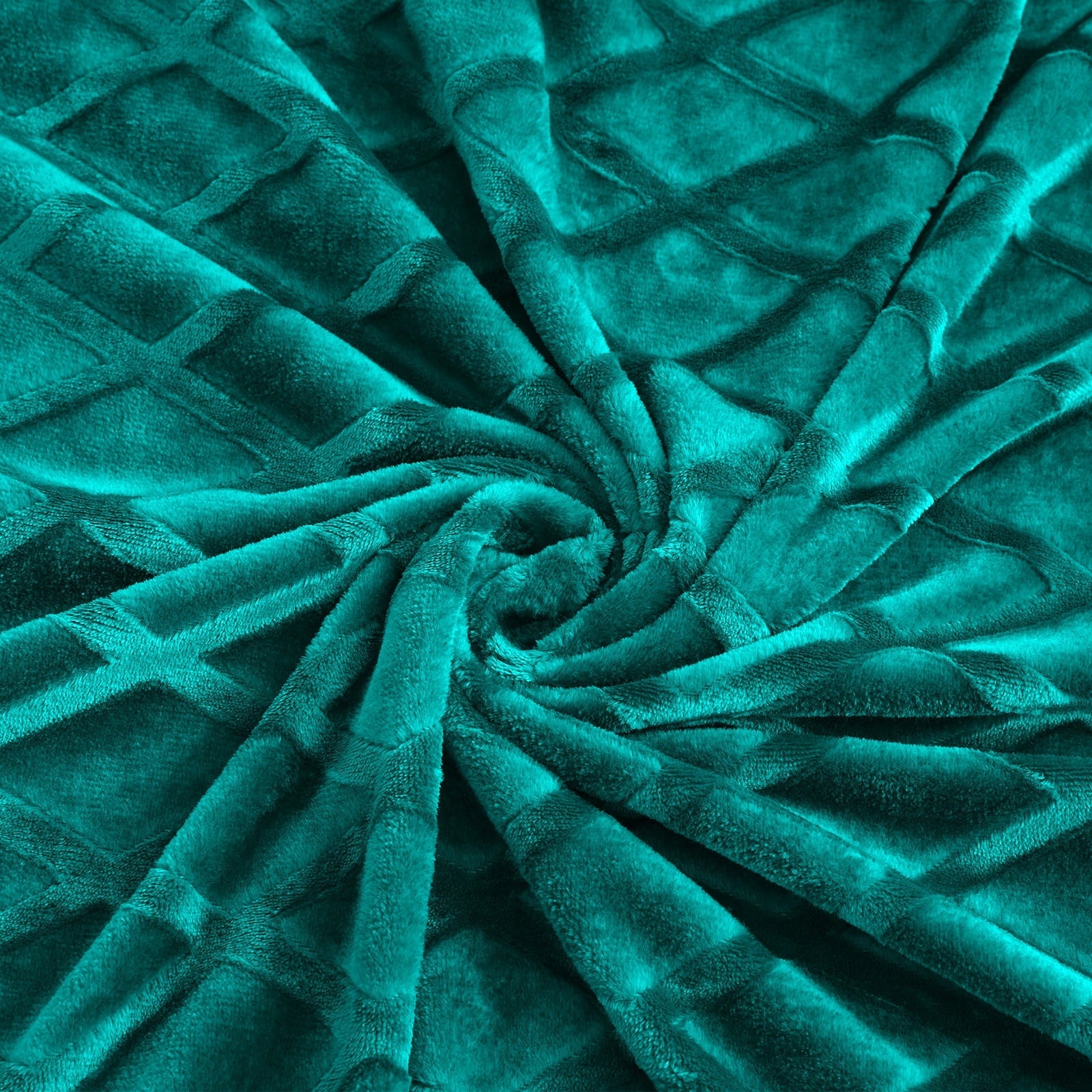 Lightweight Warm Large Soft Throw Blanket for Couch, 50x70 Inches Diamond Geometry Pattern Velvet Fleece Blanket, Cozy, Warm and Light... - Super Soft Reversible Sherpa Flannel Blanket Detail