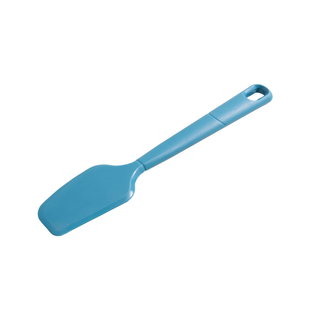 Durable Steel Silicone Food- Grade Blue 10.55" L Kitchen Spatula - High-Precision Culinary Tool for Baking & Cooking Detail