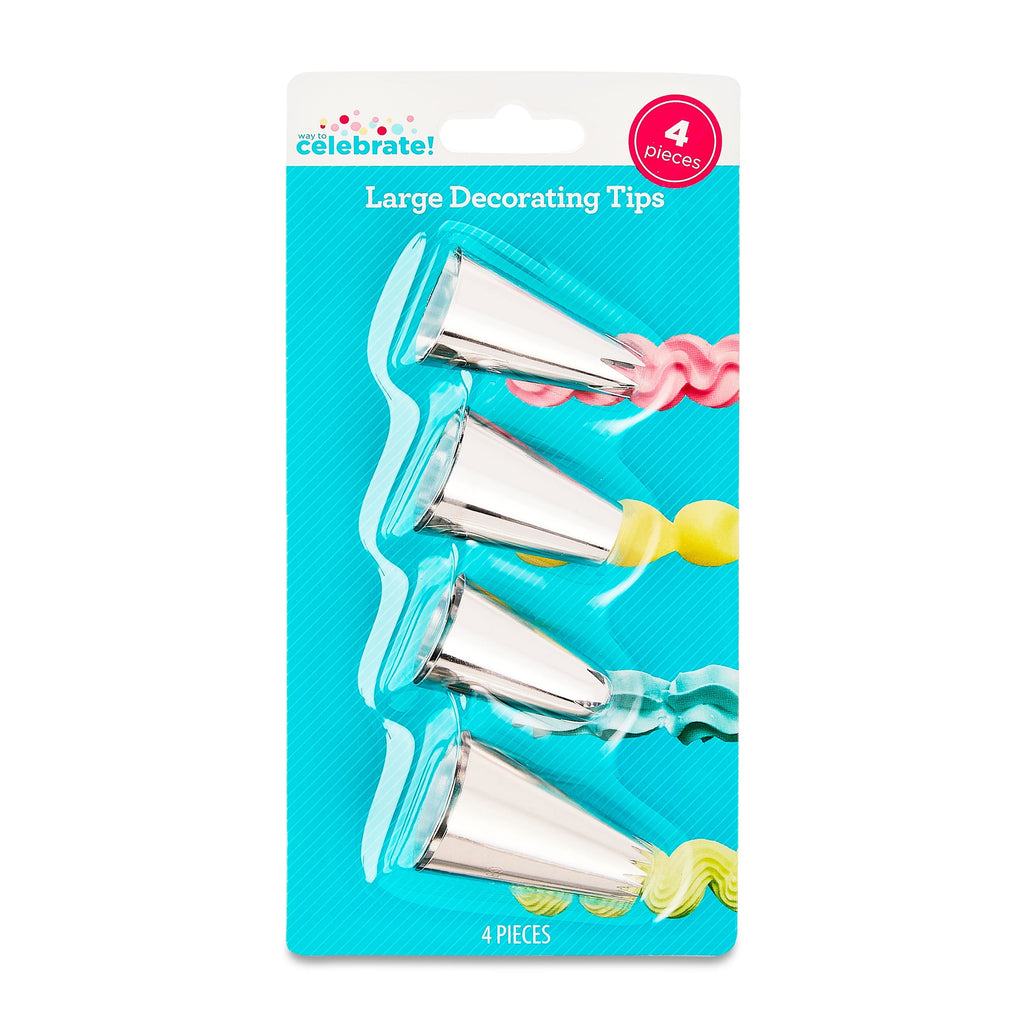 Multi-Functional Large Decorating Tips, 4 Pieces - Kitchen Gadget Tool for Quick Food Prep Detail