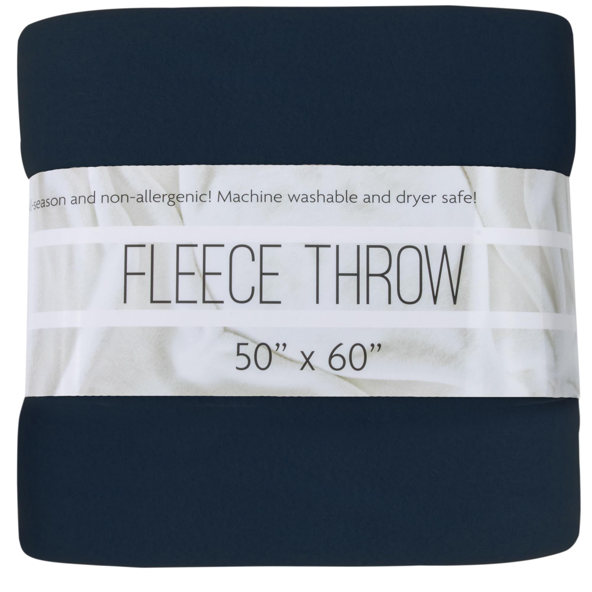 Reversible Sherpa 24 pack Trail maker 60”L x 50”W Solid Color Hypoallergenic Fleece Throw Blankets in Assorted Colors - Lightweight Plush Warm Blanket for All Seasons Detail