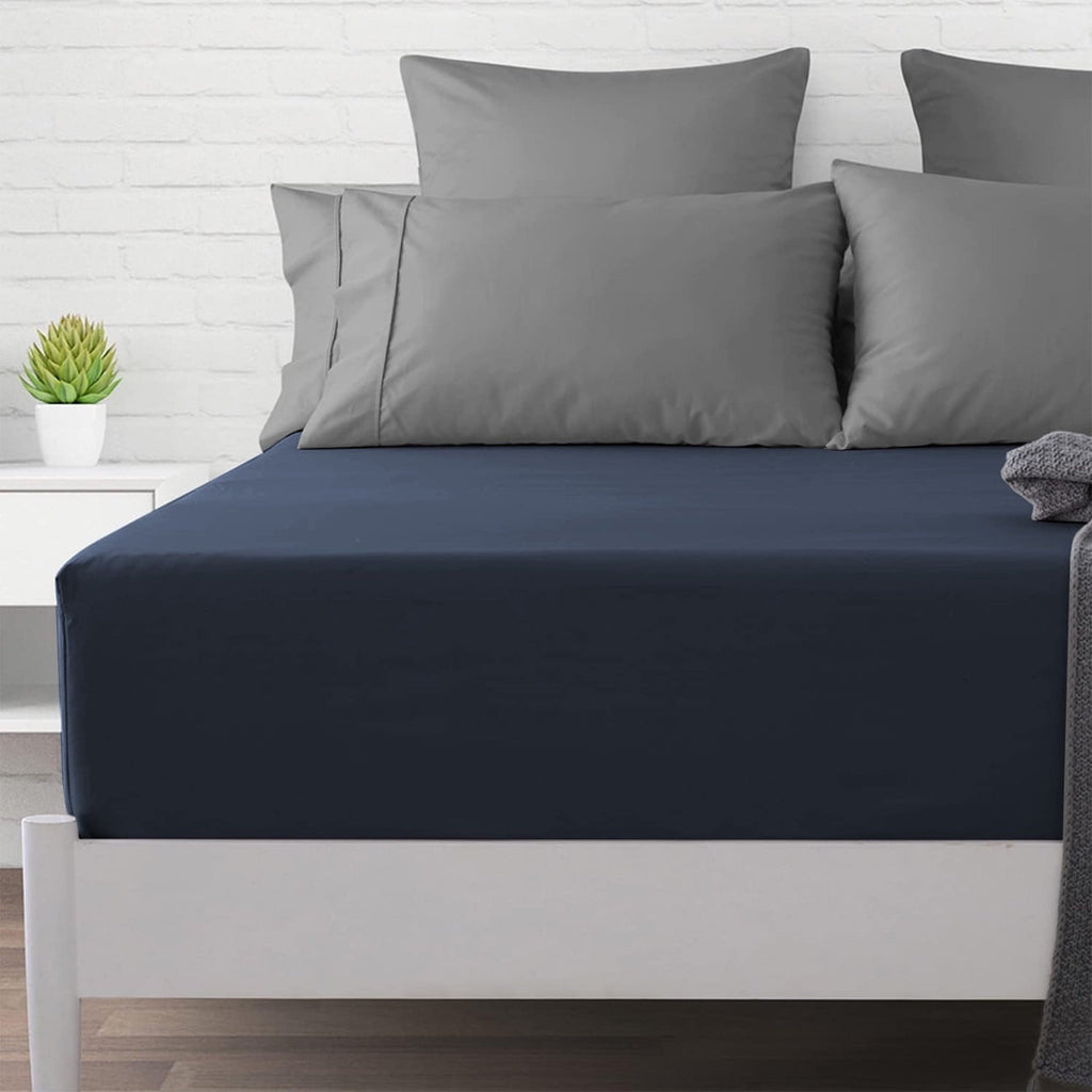 Premium Egyptian Cotton Bed Sheet, Queen Size - Deep Pocket Soft Wrinkle and Fade Resistant - Luxury Bed Sheet Set with Deep Pockets Detail