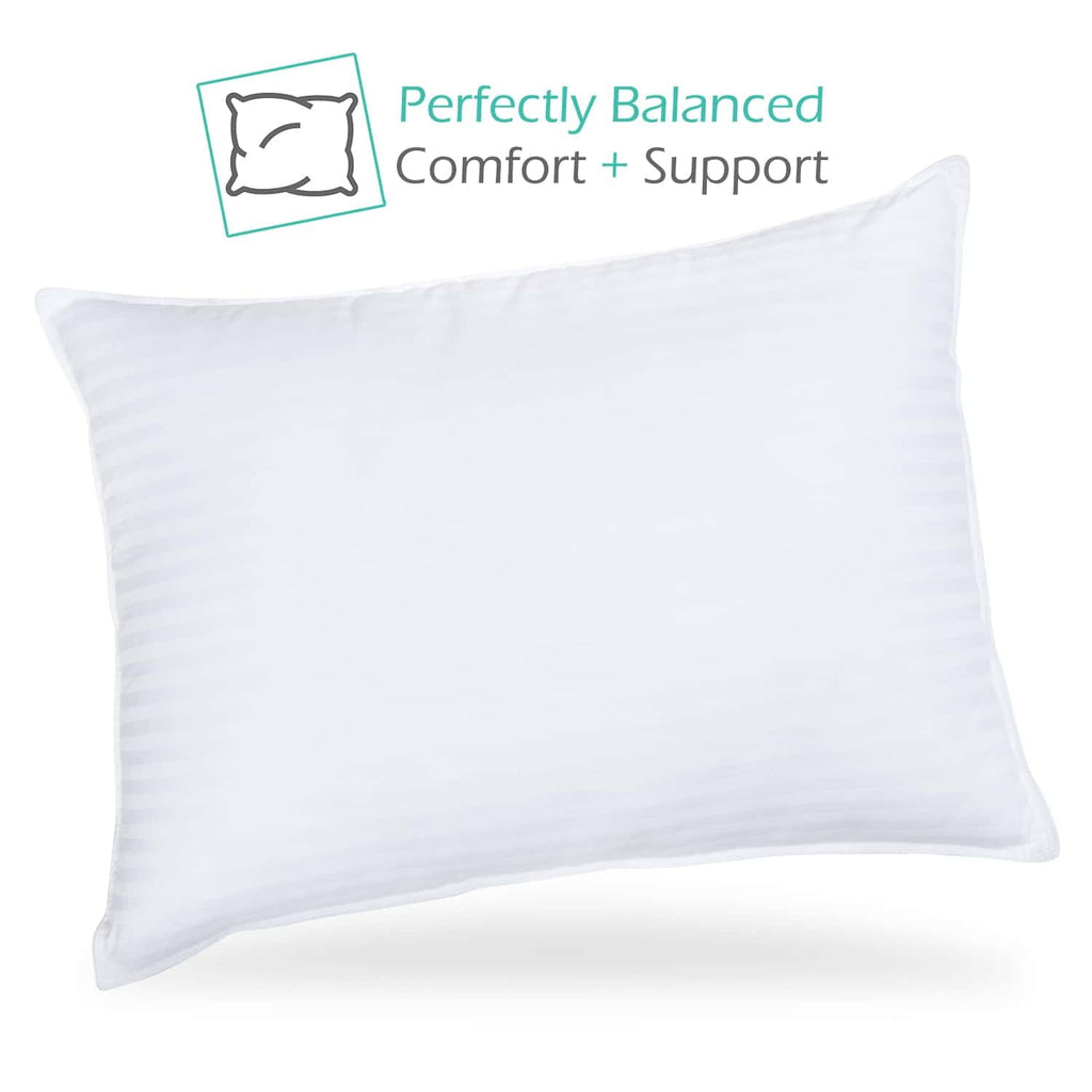 Ergonomic Memory Foam Down Alternative Pillow, Stanard/Queen Pillows for Bed, Soft Supportive Hotel Quality Pillows - Hotel Quality Plush Sleeping Pillows Detail