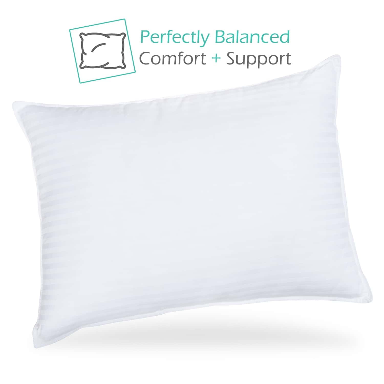 Ergonomic Memory Foam Down Alternative Pillow, Stanard/Queen Pillows for Bed, Soft Supportive Hotel Quality Pillows - Hotel Quality Plush Sleeping Pillows Detail