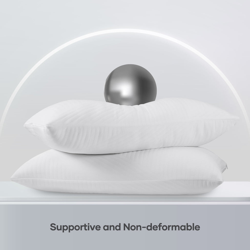 Fluffy Shredded Shredded Memory Foam Pillow 2 Pack Pillow for Bed, Side, Back and Stomach Sleepers, CertiPUR-US Certified 28"x20" - Hotel Quality Plush Sleeping Pillows Detail