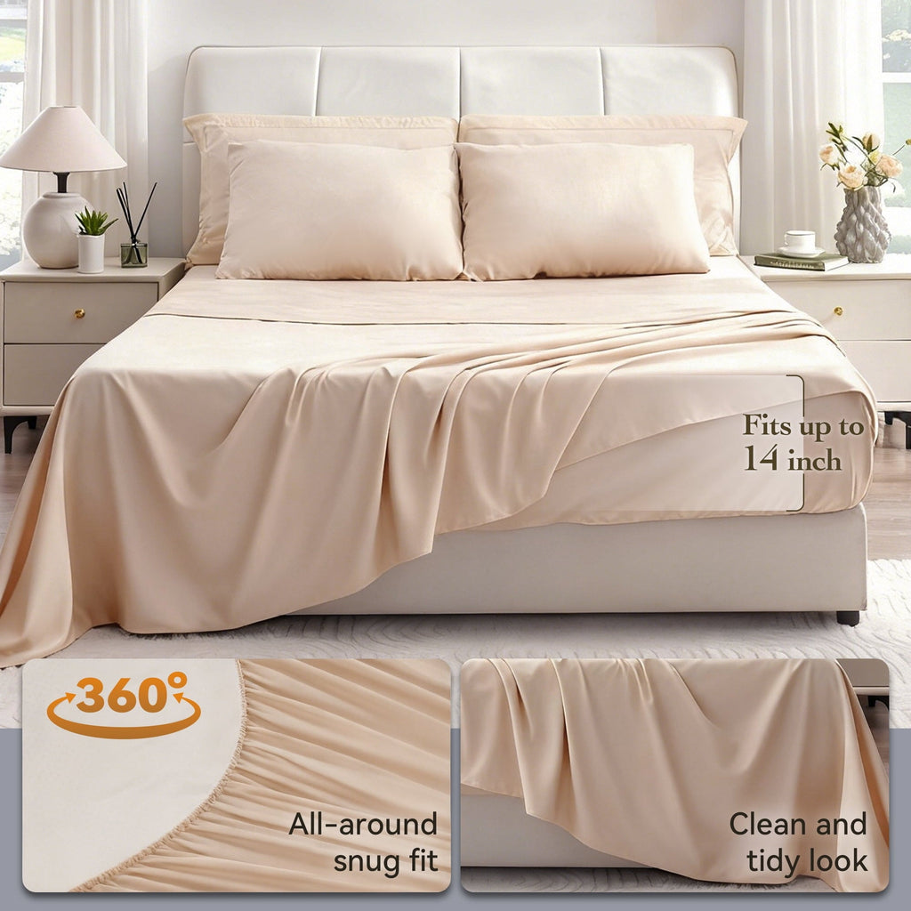Hypoallergenic Cloud Twin Comforter Set 5 Pieces,Bed in a Bag, Bedding Set with Comforter,Fitted Sheet,Flat Sheet,Pillowcase, All Season - Hypoallergenic Ultra-Fluffy Quilt for Winter Detail