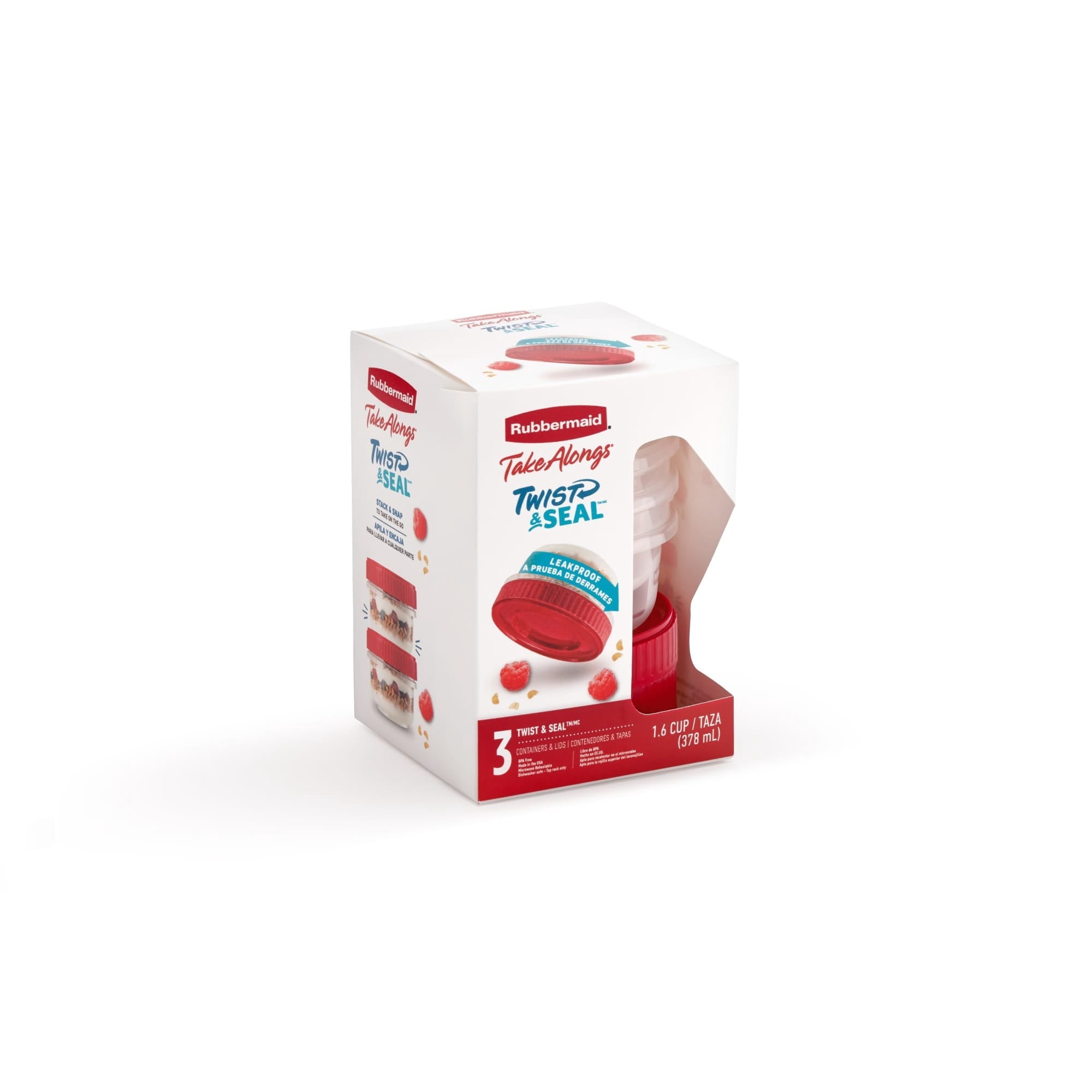 Whimsical Doughnut (3 pack) & Seal 1.6-Cup Food Storage Containers, Ruby Red, 3 pack - Squishy Dohnut Sweet Treat Shaped Stress Toy Detail