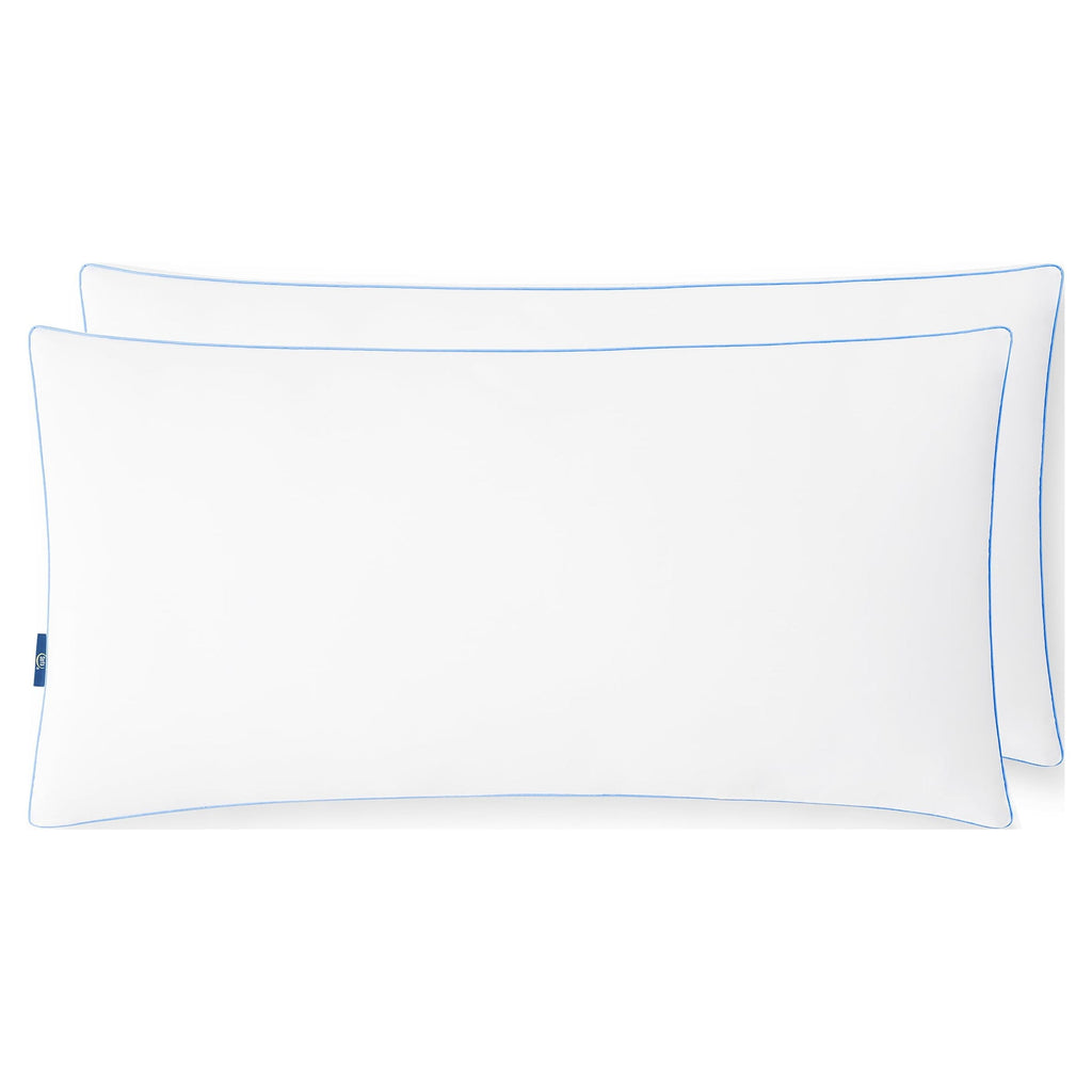 Hotel Collection pedic Extra Firm Bed Pillow, King, 2 Pack, Hypoallergenic - Orthopedic Shredded Foam Bed Pillow Set Detail