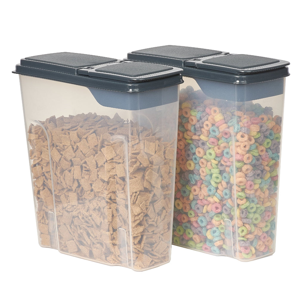 Deliciously Squishy 2-Pack Plastic Cereal Keeper Storage Containers, Kitchen Pantry Organizer Canisters for Cereal and Dry Food... - Squishy Dohnut Sweet Treat Shaped Stress Toy Detail