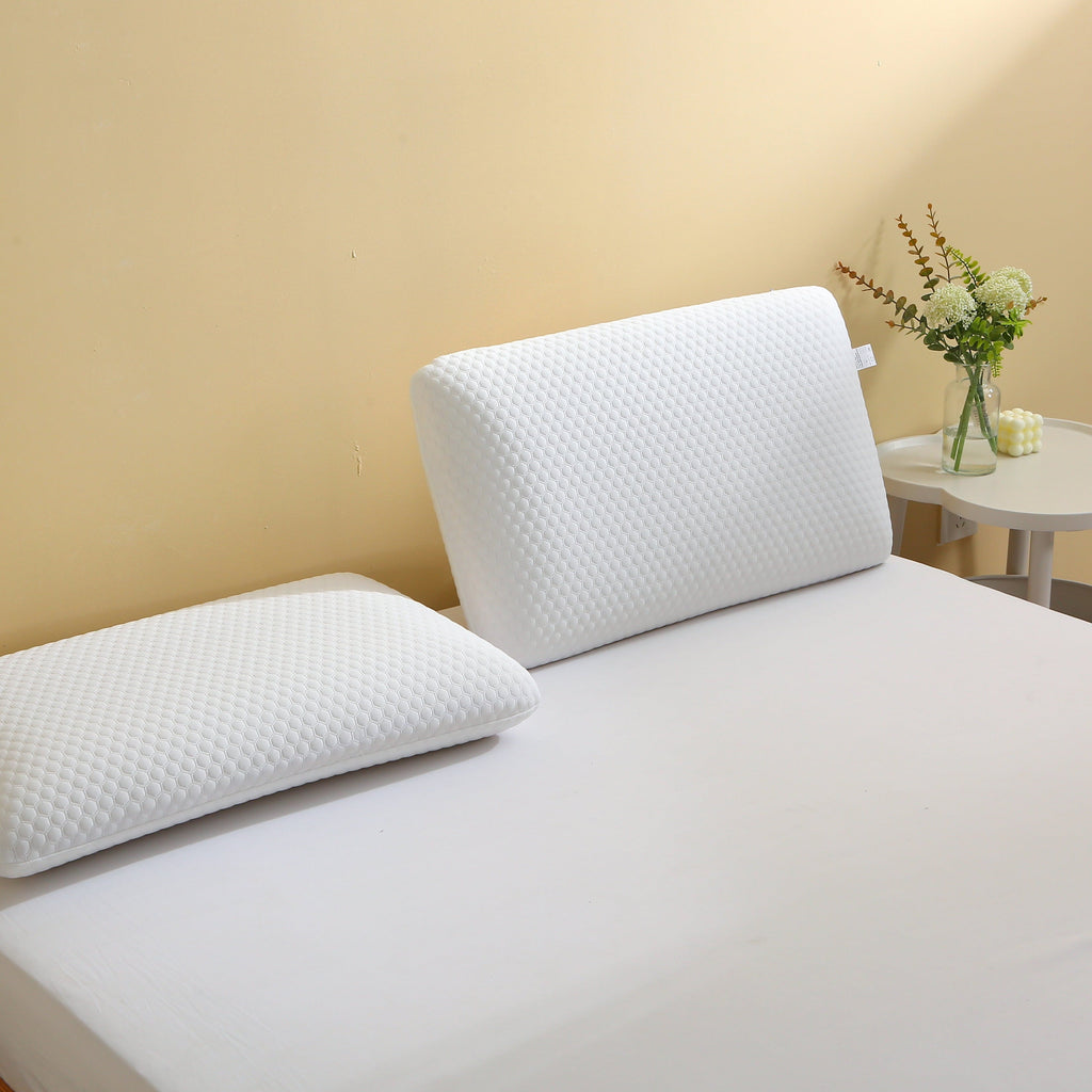 Ergonomic Memory Foam Memory Foam Bed Pillows, Pillow for Side and Back Sleeper, Pillow for Neck Pain Relief, Washable Removable Cover, Sof... - Hotel Quality Plush Sleeping Pillows Detail