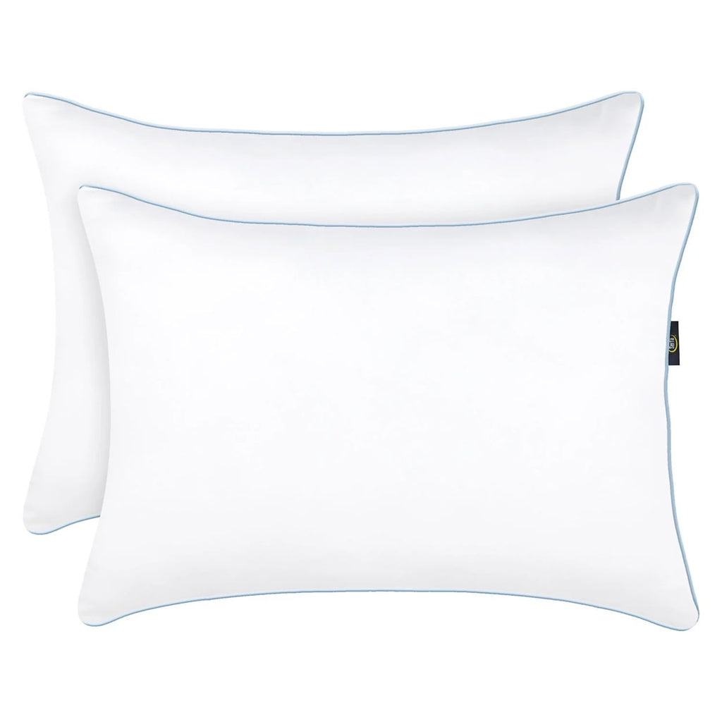 Ergonomic Memory Foam Comfy Sleep Eco-Friendly Bed Pillow Standard/Queen (2 Pk) - Decorative Throw Pillow Cushion for Sofa & Bed Detail