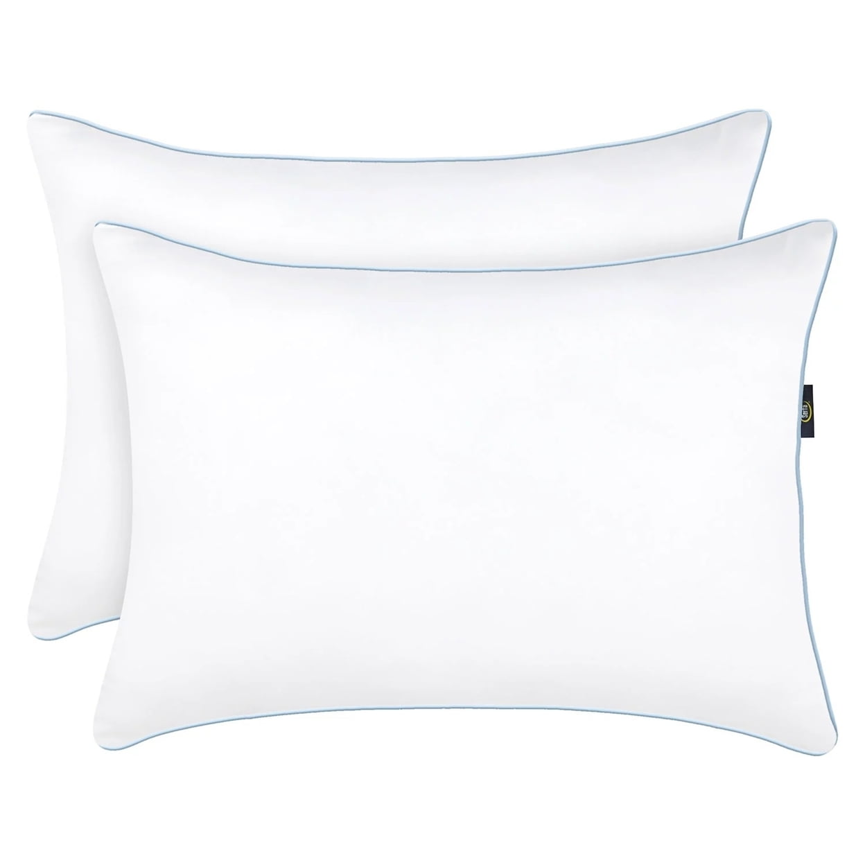 Ergonomic Memory Foam Comfy Sleep Eco-Friendly Bed Pillow Standard/Queen (2 Pk) - Decorative Throw Pillow Cushion for Sofa & Bed Detail