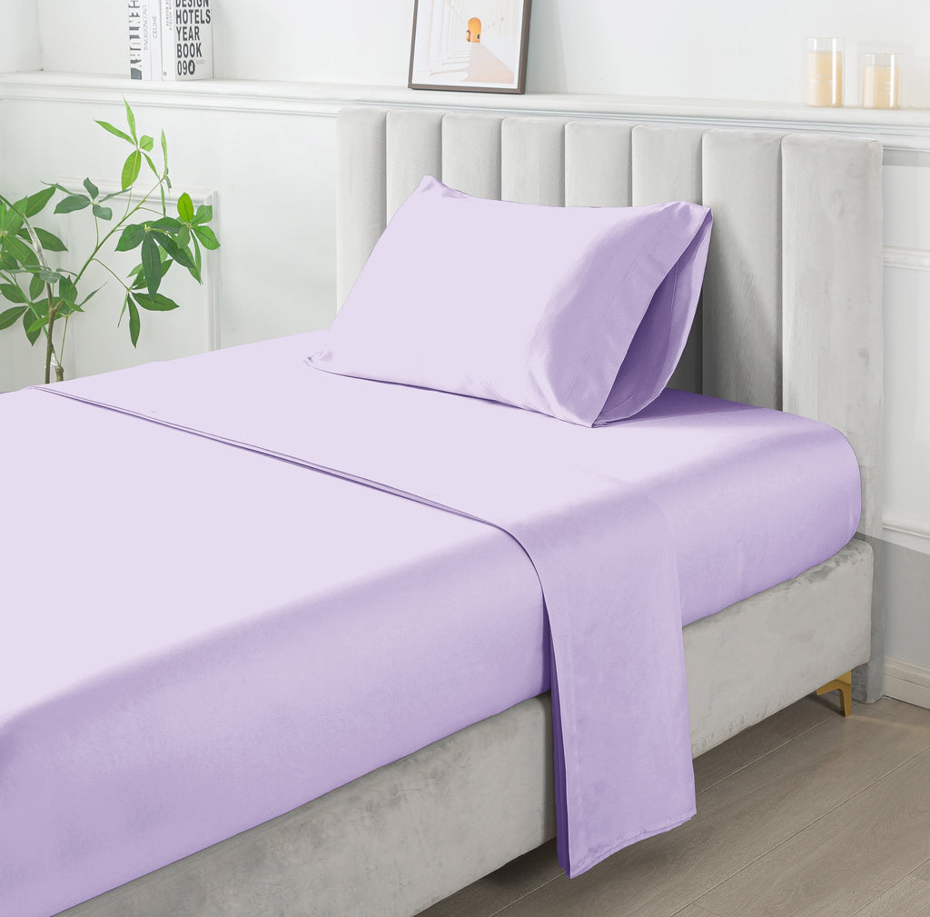 Hypoallergenic Cloud 5-Piece Purple Metallic Foil Cheetah Bedding Set for Kids with Storage Bag, Twin - Hypoallergenic Ultra-Fluffy Quilt for Winter Detail