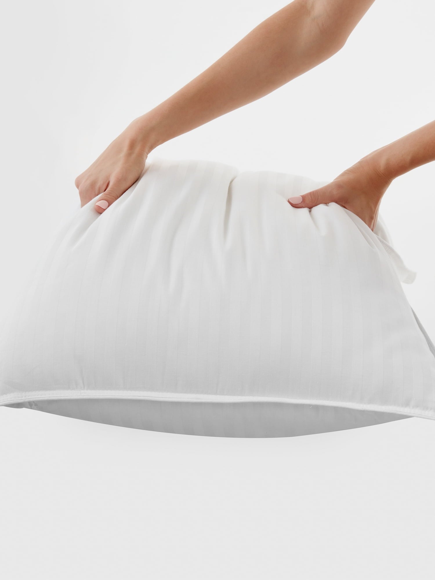 Orthopedic Support Bed Pillow 2-Pack Standard/Queen Size For All Sleep Styles - Back, Side and Stomach Sleepers - Decorative Throw Pillow Cushion for Sofa & Bed Detail