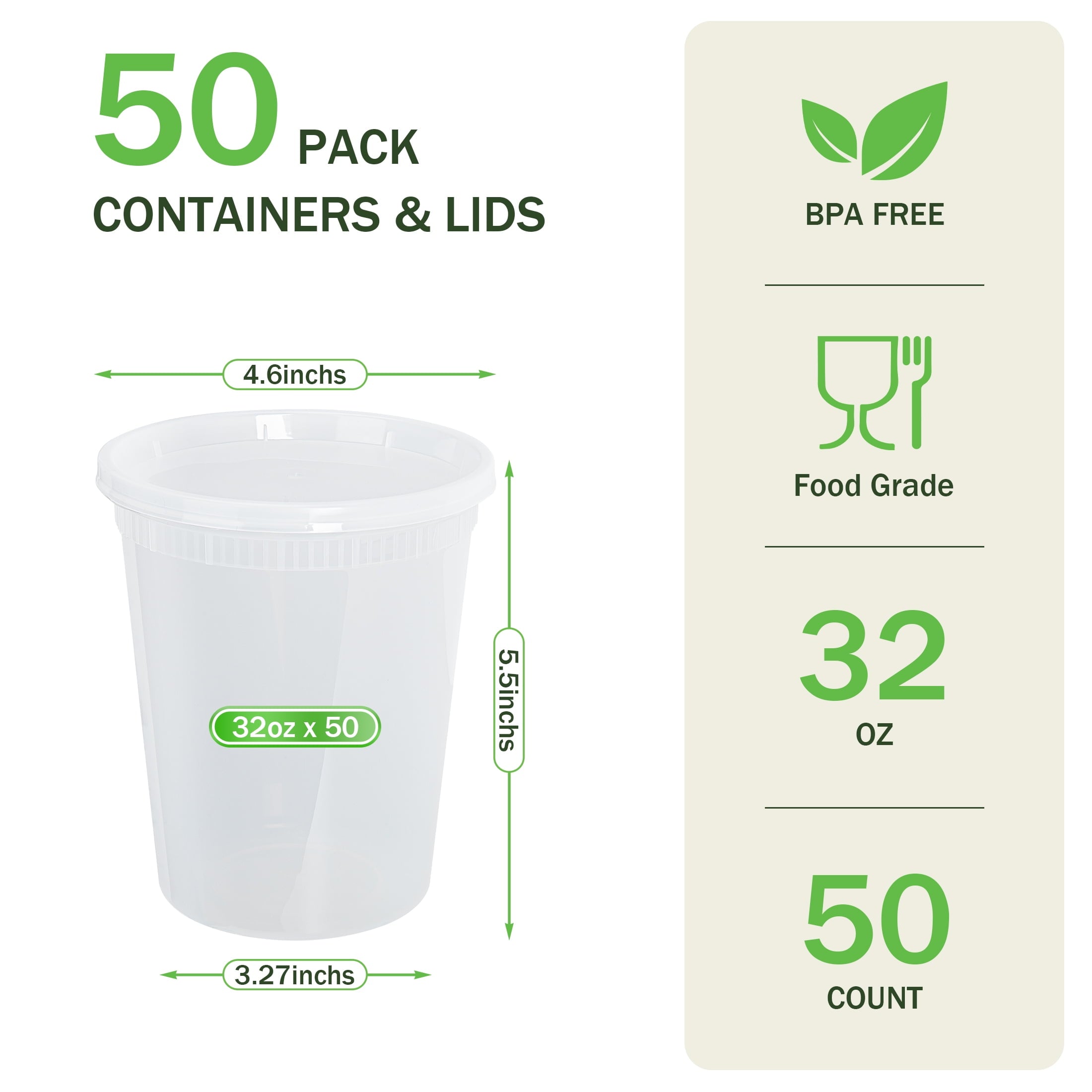 Fun Food Fidget 32oz Deli Containers with Lids 50 Sets, Food Storage Containers with Lids, Soup Containers with Lids, Stackable Plast... - Squishy Dohnut Sweet Treat Shaped Stress Toy Detail