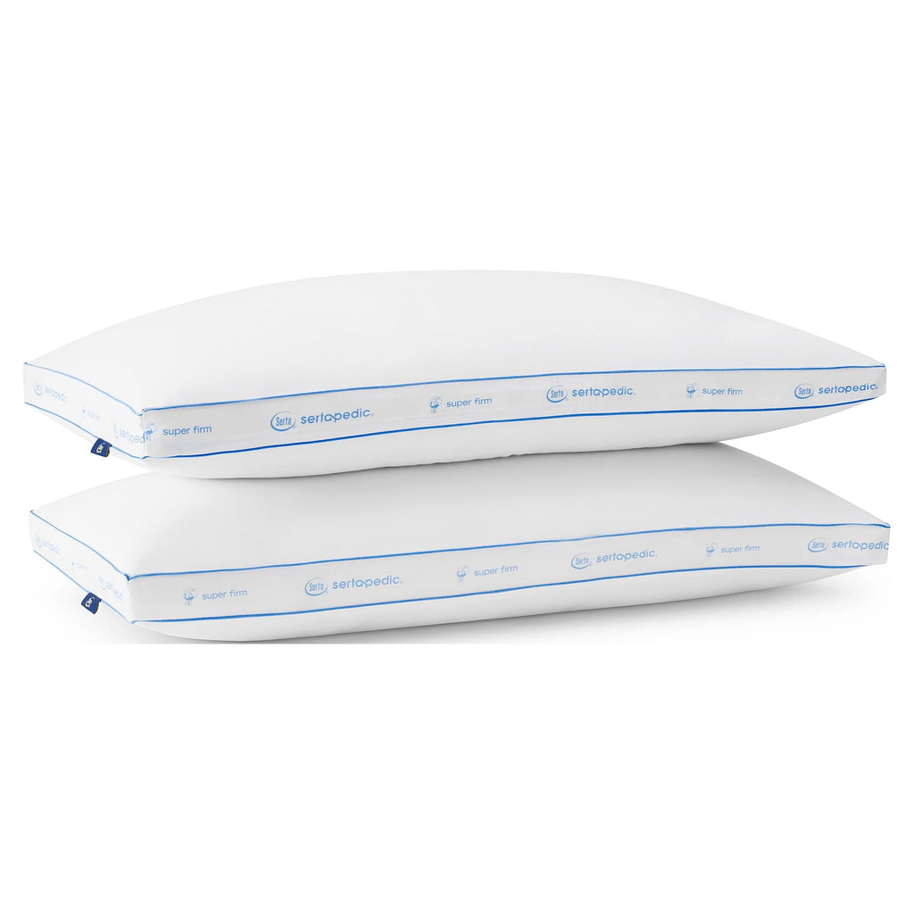 Hotel Collection pedic Extra Firm Bed Pillow, King, 2 Pack, Hypoallergenic - Orthopedic Shredded Foam Bed Pillow Set Detail