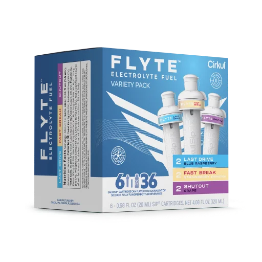 Refreshing Electrolyte Flyte 6-Pack Variety Pack MMZB - Vitamin-Infused Natural Refreshing Flavor Core Detail
