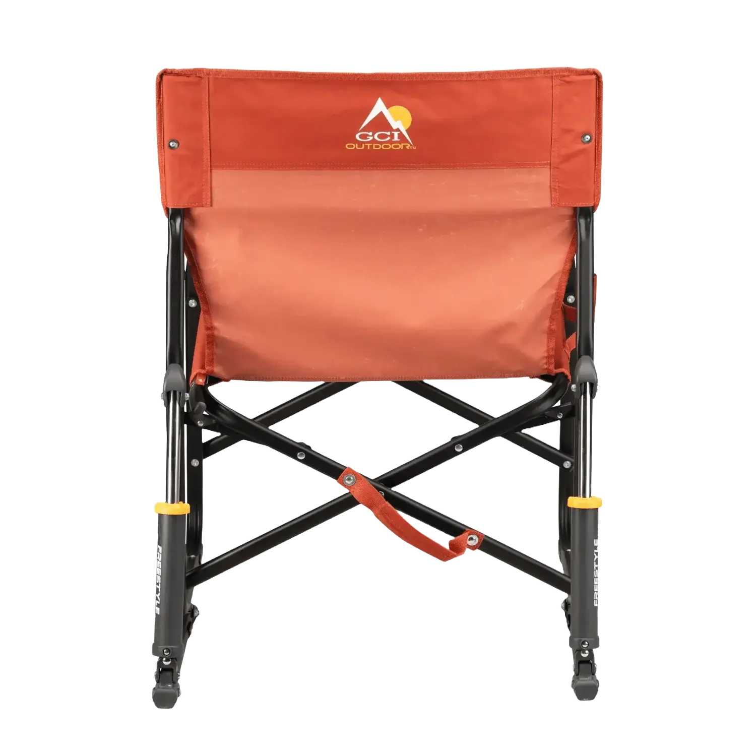 Luxury Camp Freestyle Rocker - Pumpkin Spice - Choice 373 - RoadTrip Rocker Smooth Motion Camp Chair Detail