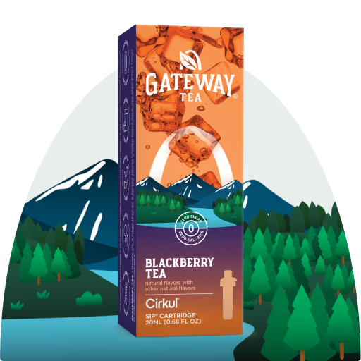 Natural Fruit Flavored Gateway Blackberry Tea BDE1 - Sugar-Free Fruit Flavor Cartridge Refill - Default Title