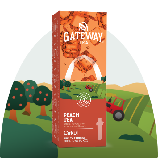 Natural Fruit Flavored Gateway Peach Tea 97HL - Sugar-Free Fruit Flavor Cartridge Refill - Default Title
