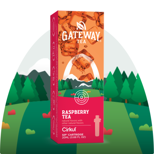 Vitamin-Infused Gateway Raspberry Tea TVCT - Sugar-Free Fruit Flavor Cartridge Refill - Default Title