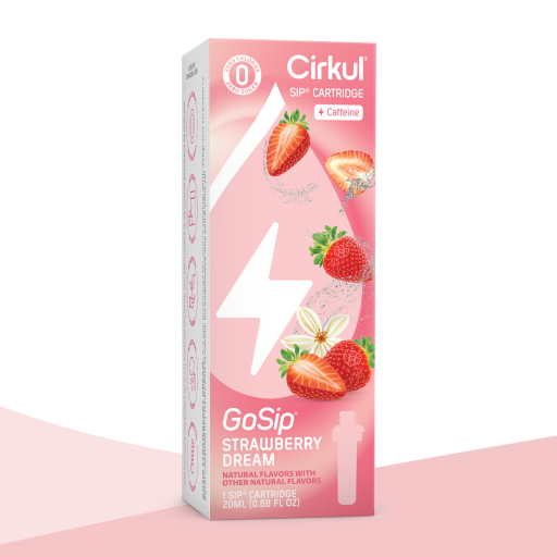 Sugar-Free GoSip Strawberry Dream OAF9 - Electrolyte Hydration Enhanced Taste Cartridges - Default Title