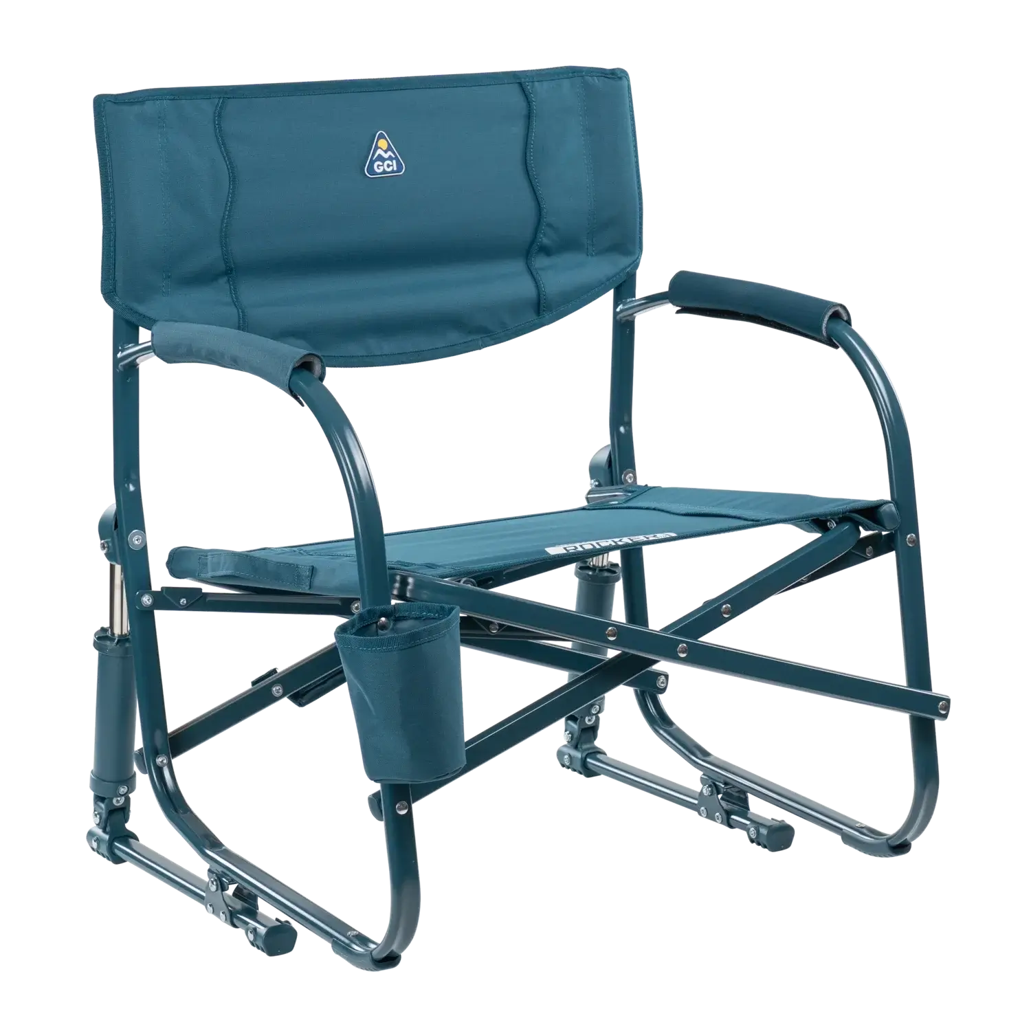 Smooth Motion Grab & Go Rocker - Choice 551 - Patented Spring-Action Rocking Chair for Camping - Teal