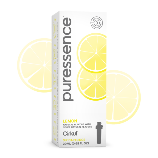 Vitamin-Infused Puressence Lemon (Unsweetened) TUY8 - Electrolyte Hydration Enhanced Taste Cartridges - Default Title