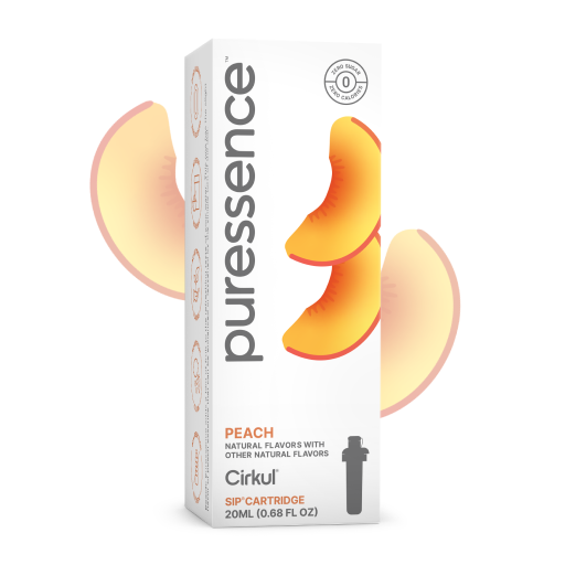 Refreshing Electrolyte Puressence Peach (Unsweetened) 2E7U - Sugar-Free Fruit Flavor Cartridge Refill - Default Title