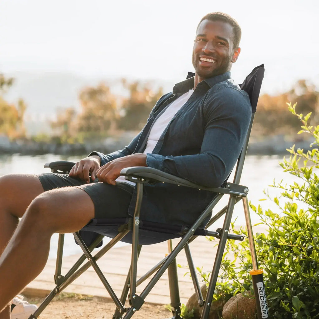 Patented Spring-Action RoadTrip Rocker - Choice 855 - Patented Spring-Action Rocking Chair for Camping Detail