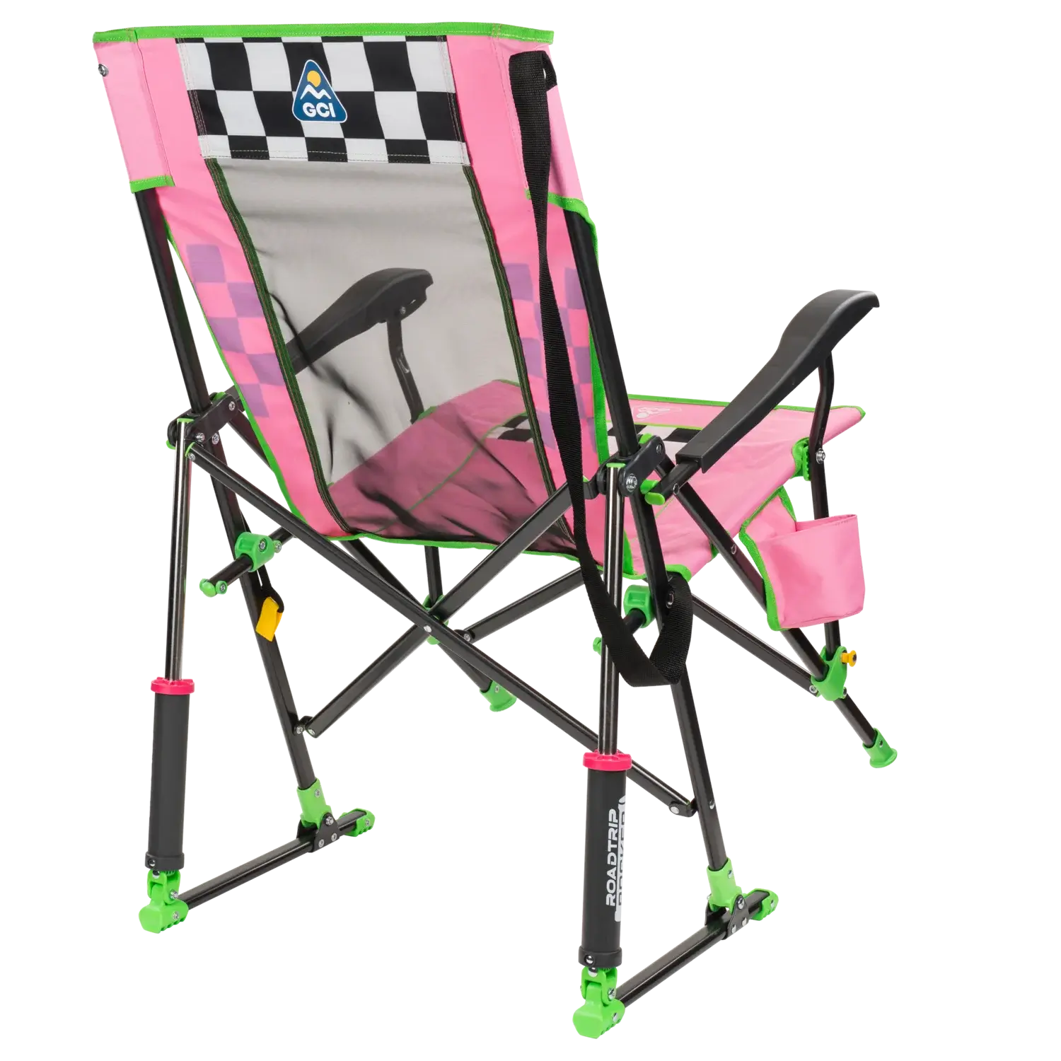 Smooth Motion RoadTrip Rocker - NASCAR For Her - Choice 560 - Freestyle Rocker Portable Outdoor Folding Chair Detail