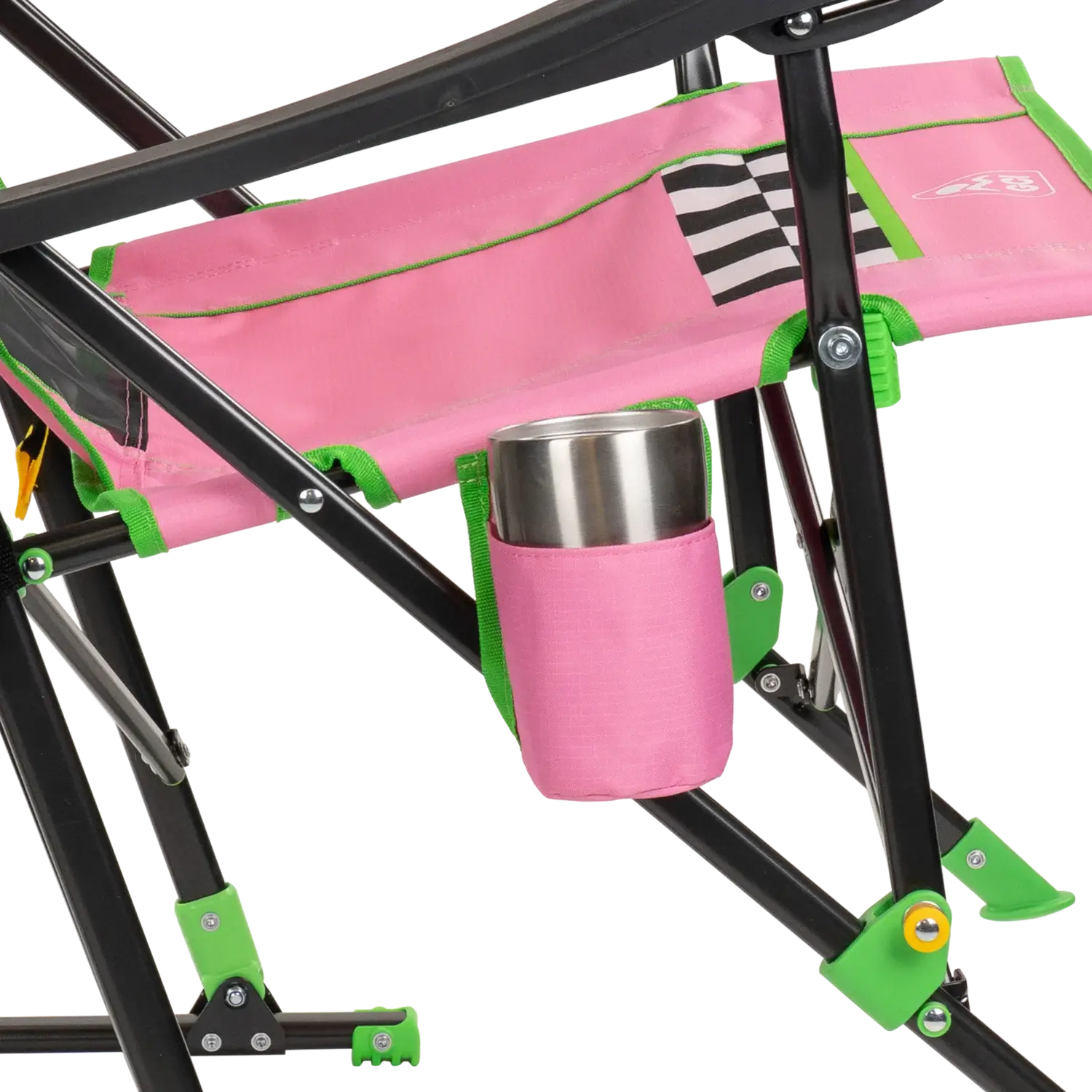 Smooth Motion RoadTrip Rocker - NASCAR For Her - Choice 560 - Freestyle Rocker Portable Outdoor Folding Chair Detail