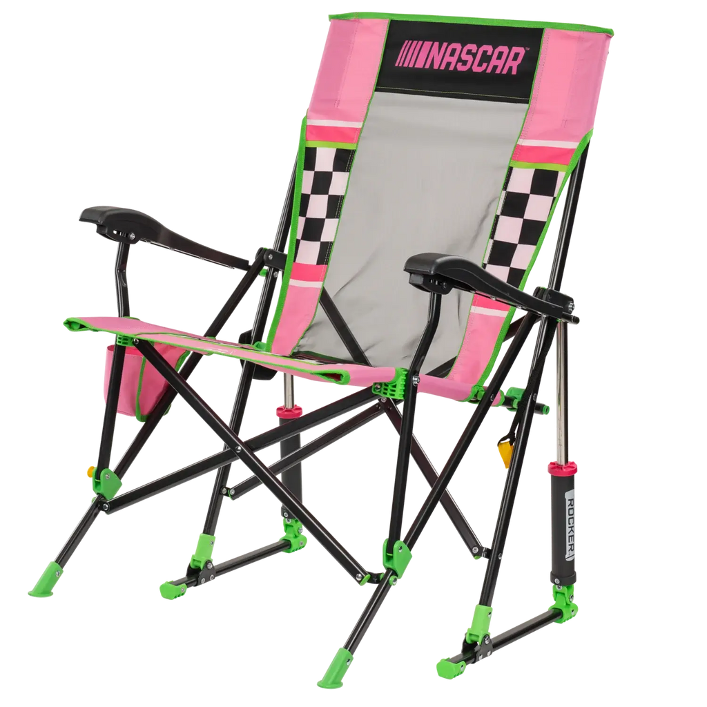 Smooth Motion RoadTrip Rocker - NASCAR For Her - Choice 560 - Freestyle Rocker Portable Outdoor Folding Chair Detail