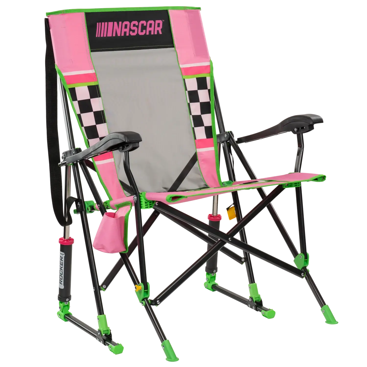 Smooth Motion RoadTrip Rocker - NASCAR For Her - Choice 560 - Freestyle Rocker Portable Outdoor Folding Chair - Default Title