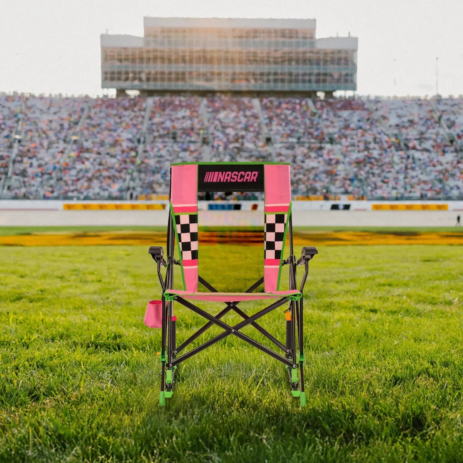 Smooth Motion RoadTrip Rocker - NASCAR For Her - Choice 560 - Freestyle Rocker Portable Outdoor Folding Chair Detail