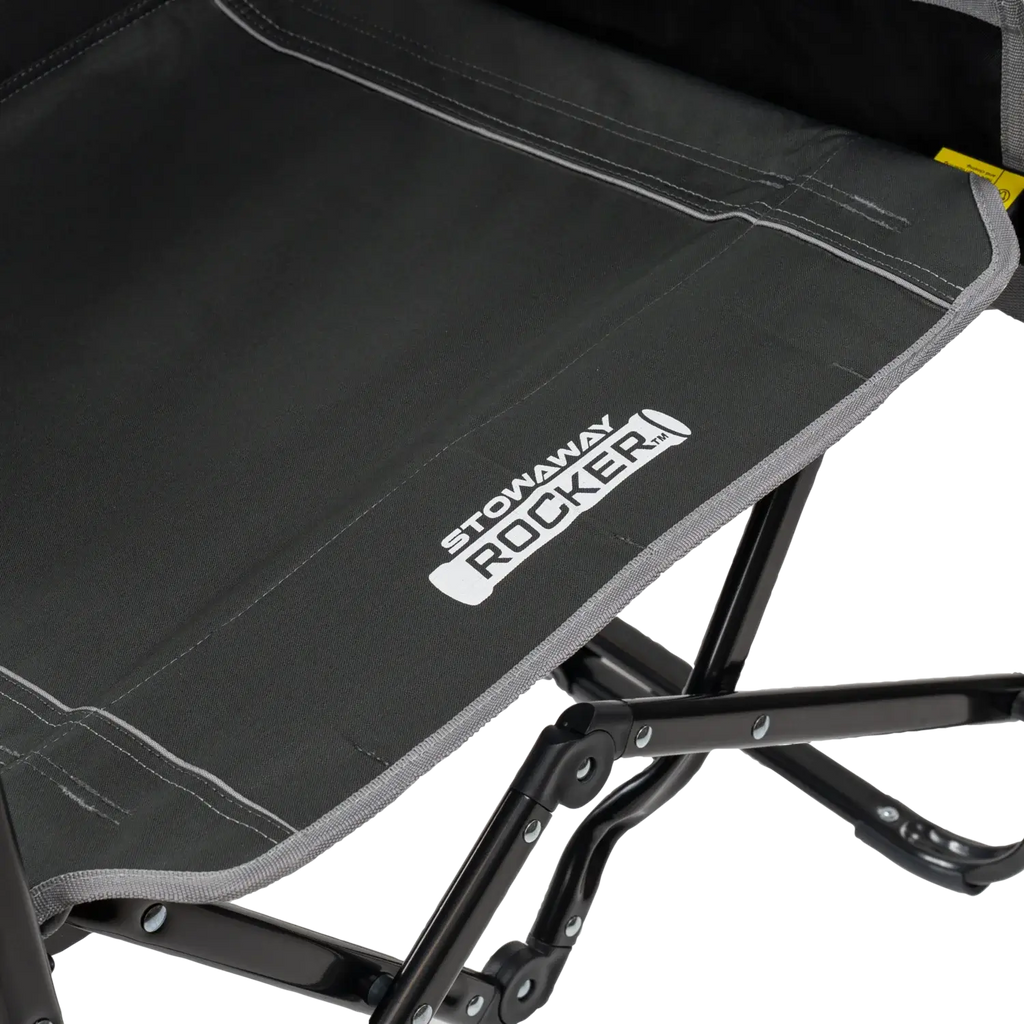 Premium All-Weather Stowaway Rocker with Side Table - Choice 253 - Freestyle Rocker Portable Outdoor Folding Chair Detail