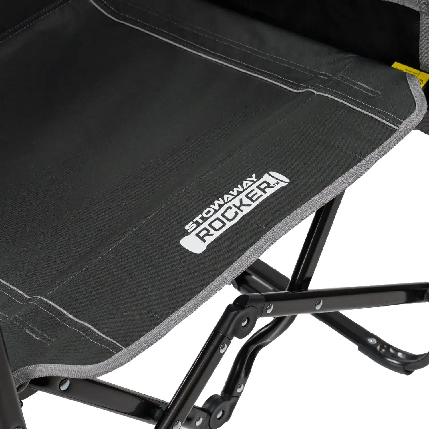 Premium All-Weather Stowaway Rocker with Side Table - Choice 253 - Freestyle Rocker Portable Outdoor Folding Chair Detail