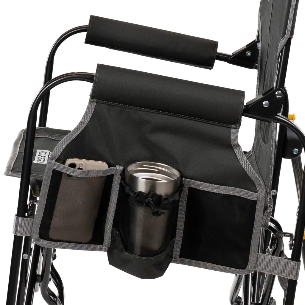 Premium All-Weather Stowaway Rocker with Side Table - Choice 253 - Freestyle Rocker Portable Outdoor Folding Chair Detail
