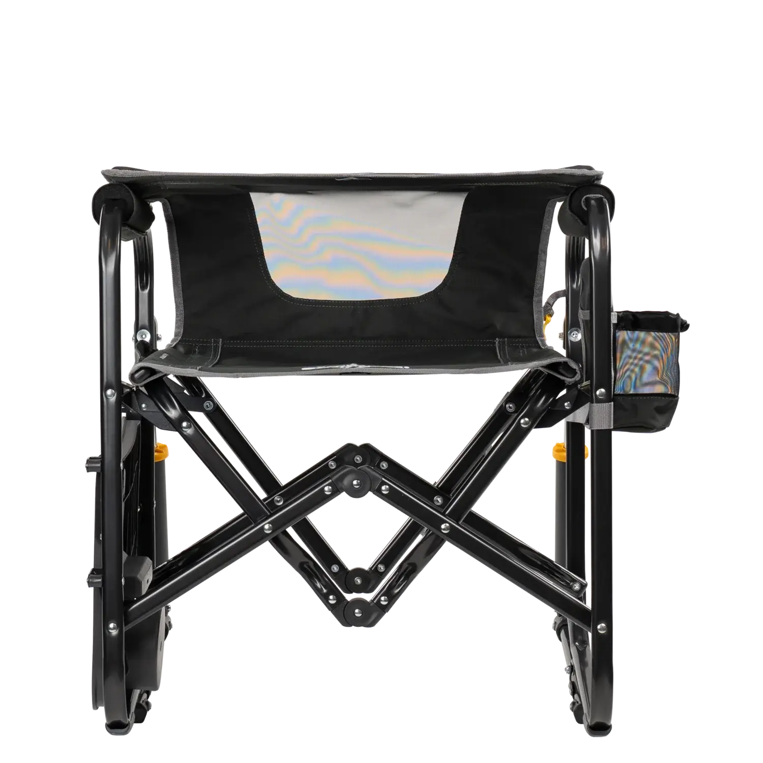Premium All-Weather Stowaway Rocker with Side Table - Choice 253 - Freestyle Rocker Portable Outdoor Folding Chair Detail
