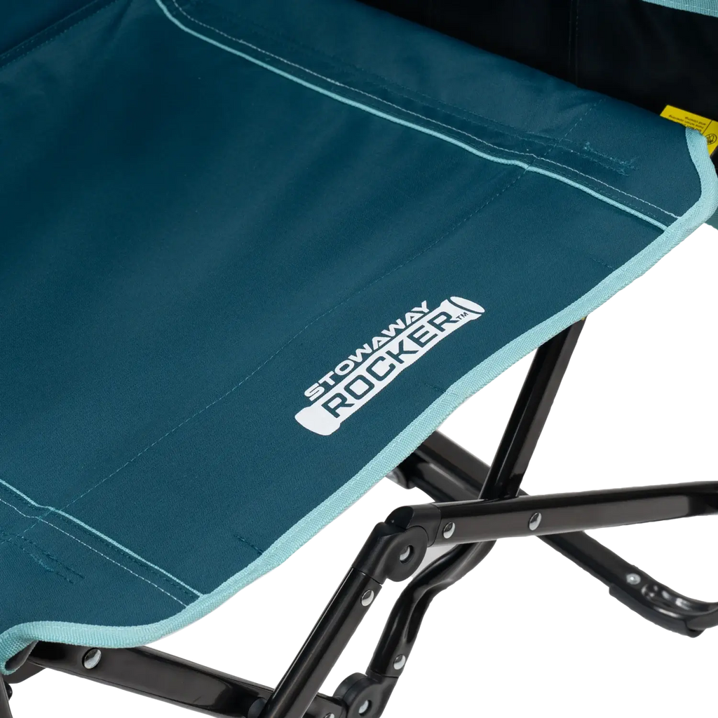 Premium All-Weather Stowaway Rocker with Side Table - Choice 253 - Freestyle Rocker Portable Outdoor Folding Chair Detail
