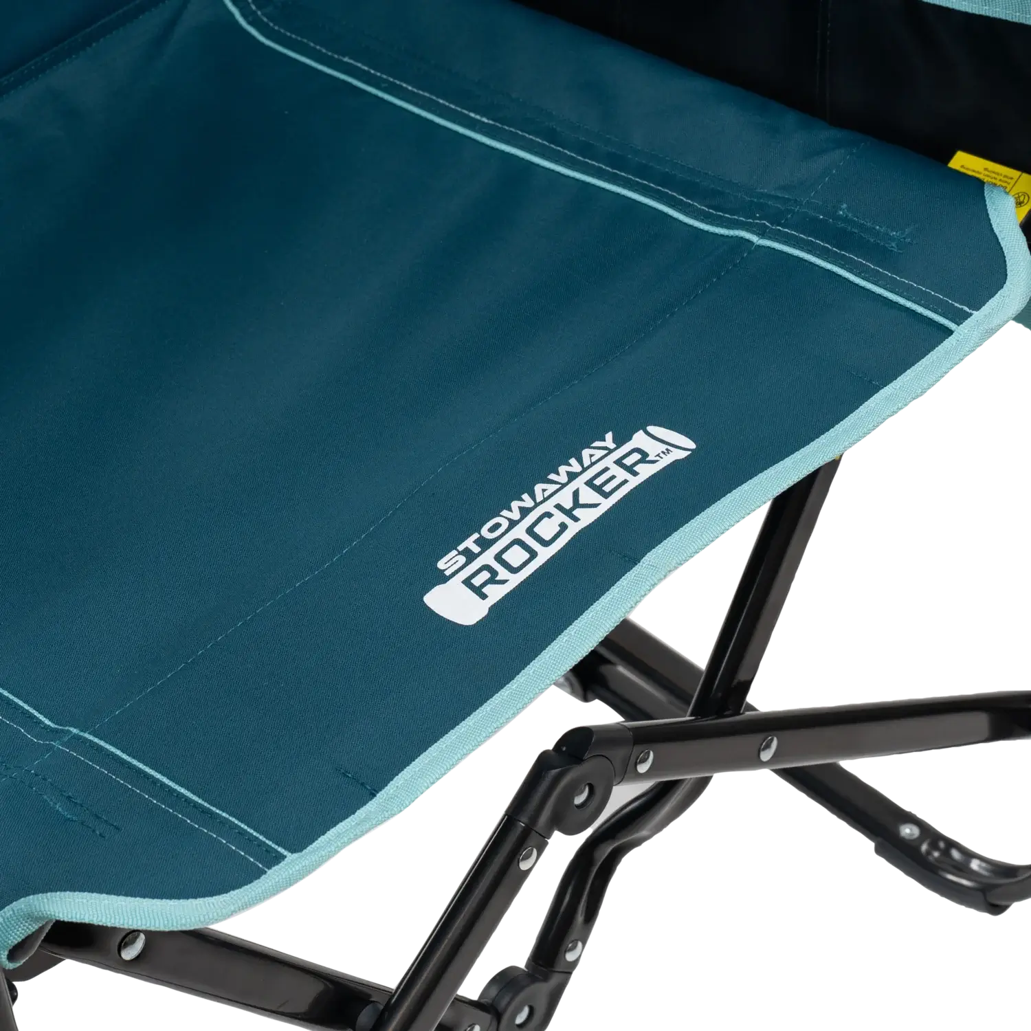 Premium All-Weather Stowaway Rocker with Side Table - Choice 253 - Freestyle Rocker Portable Outdoor Folding Chair Detail