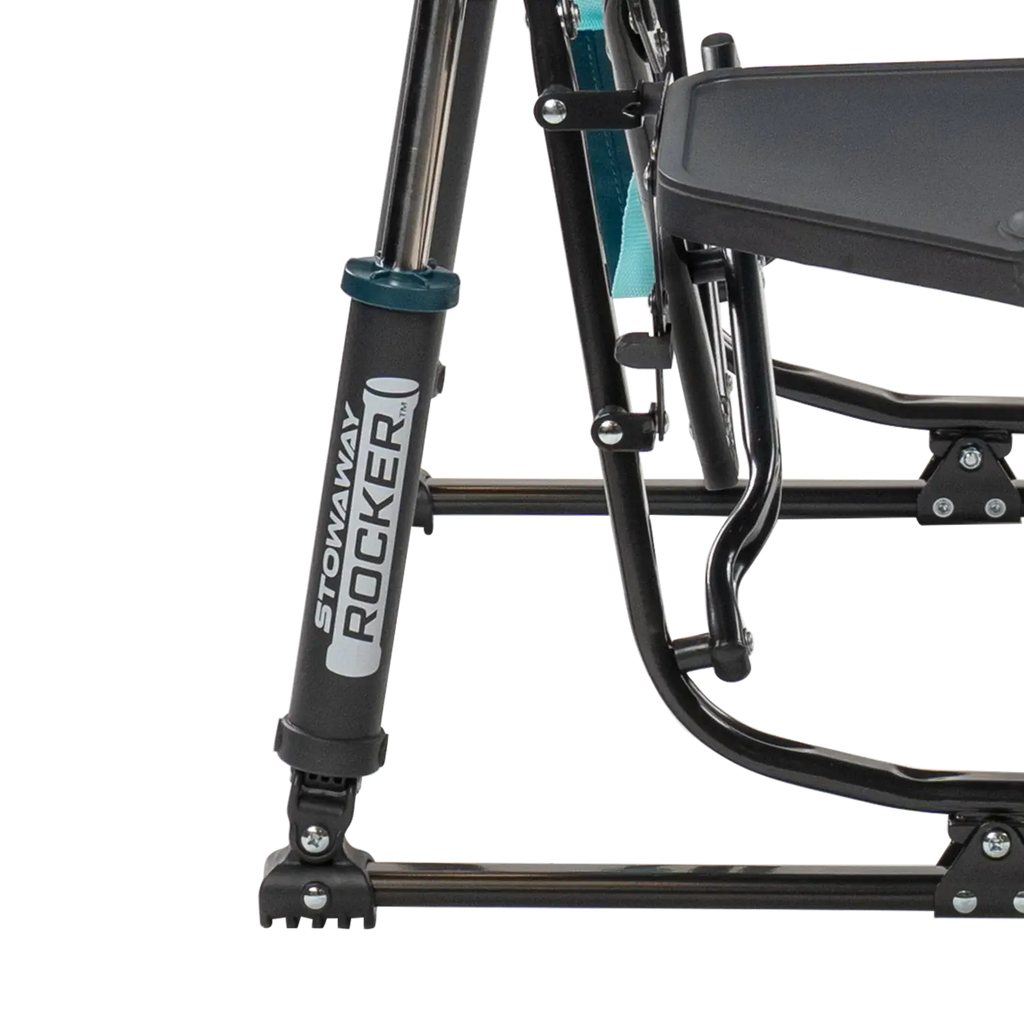 Premium All-Weather Stowaway Rocker with Side Table - Choice 253 - Freestyle Rocker Portable Outdoor Folding Chair Detail