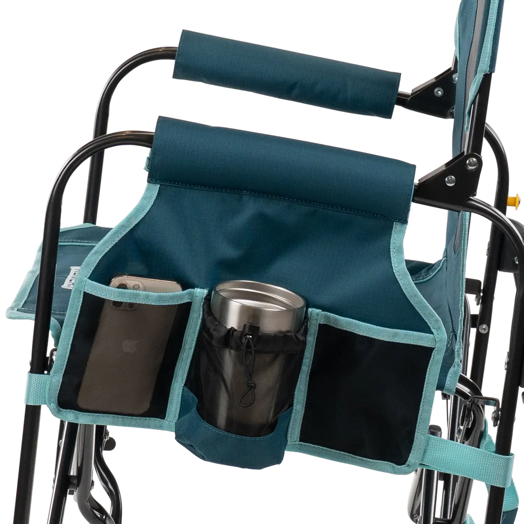 Premium All-Weather Stowaway Rocker with Side Table - Choice 253 - Freestyle Rocker Portable Outdoor Folding Chair Detail