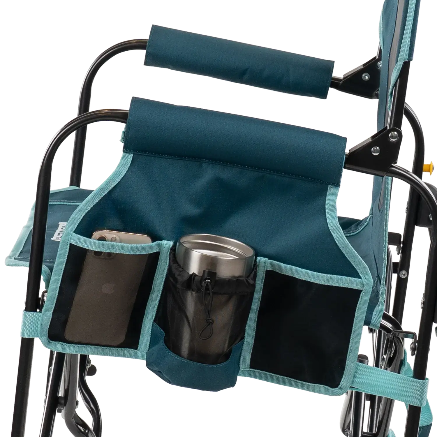 Premium All-Weather Stowaway Rocker with Side Table - Choice 253 - Freestyle Rocker Portable Outdoor Folding Chair Detail
