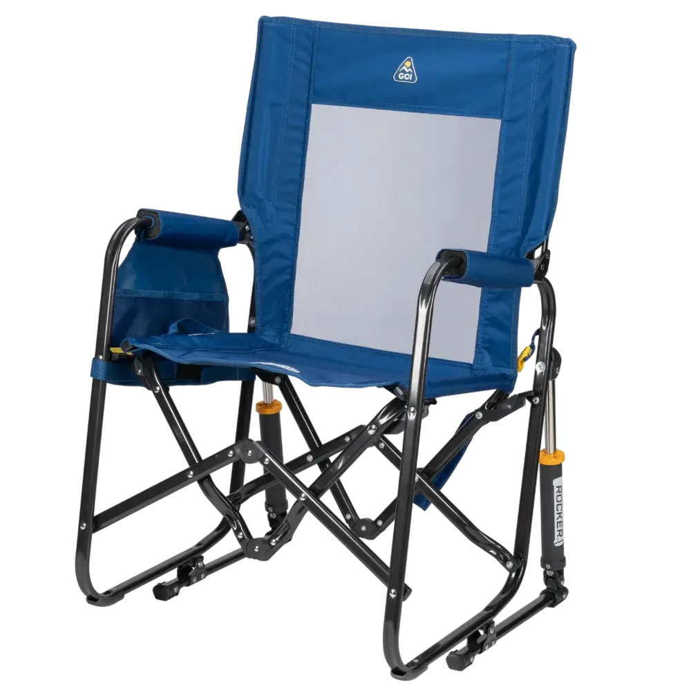 Luxury Camp Stowaway Rocker - Choice 794 - RoadTrip Rocker Smooth Motion Camp Chair Detail