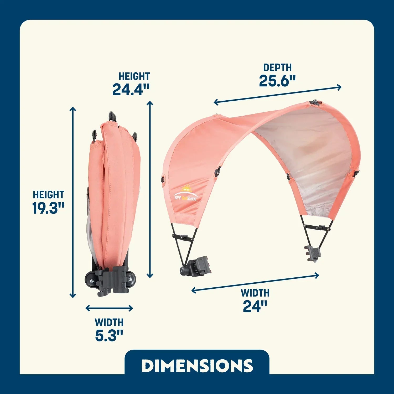 Premium All-Weather SunShade Accessory - Choice 361 - SunShade Canopy for Beach & Camping Detail