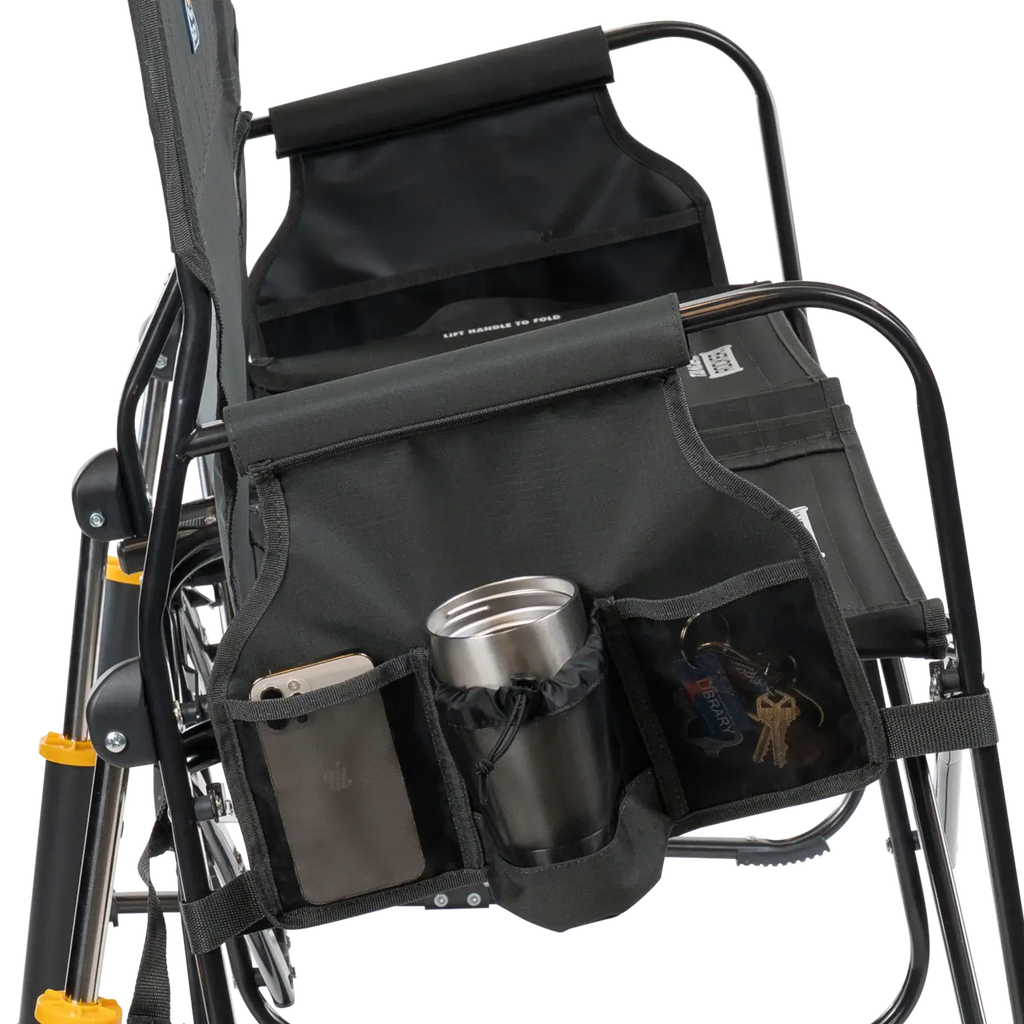 Premium All-Weather Tandem Rocker - Choice 227 - Heavy-Duty Kickback Rocker with Beverage Holder Detail