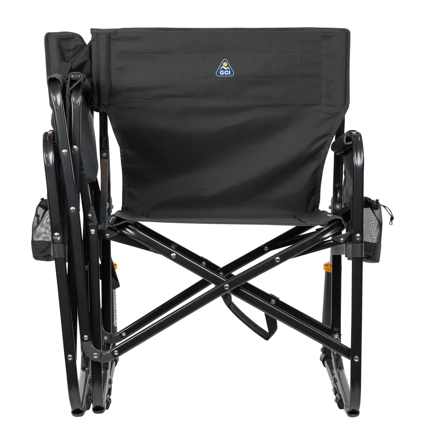 Premium All-Weather Tandem Rocker - Choice 227 - Heavy-Duty Kickback Rocker with Beverage Holder Detail